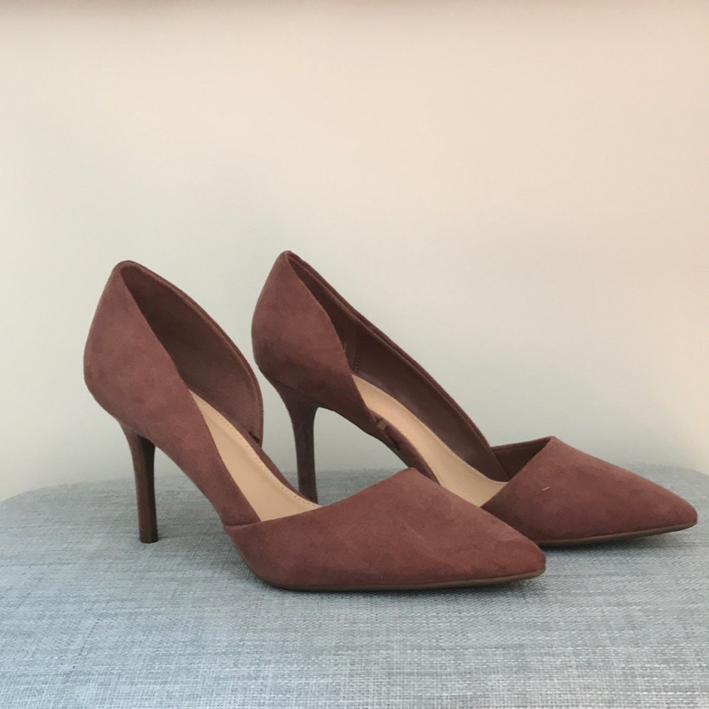 Mauve Suede heels